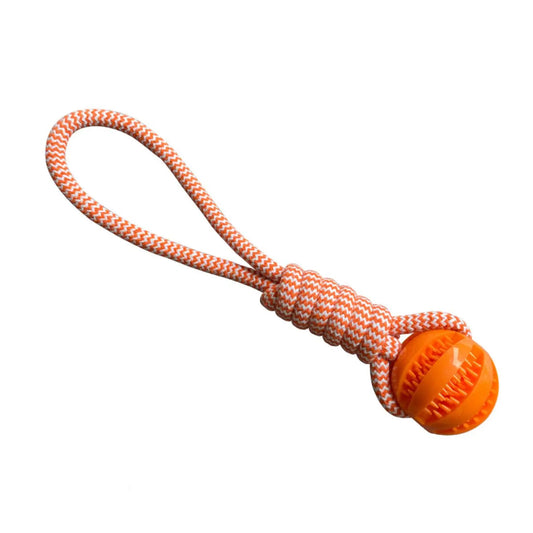 Ball Treat Dispenser Rope Toy